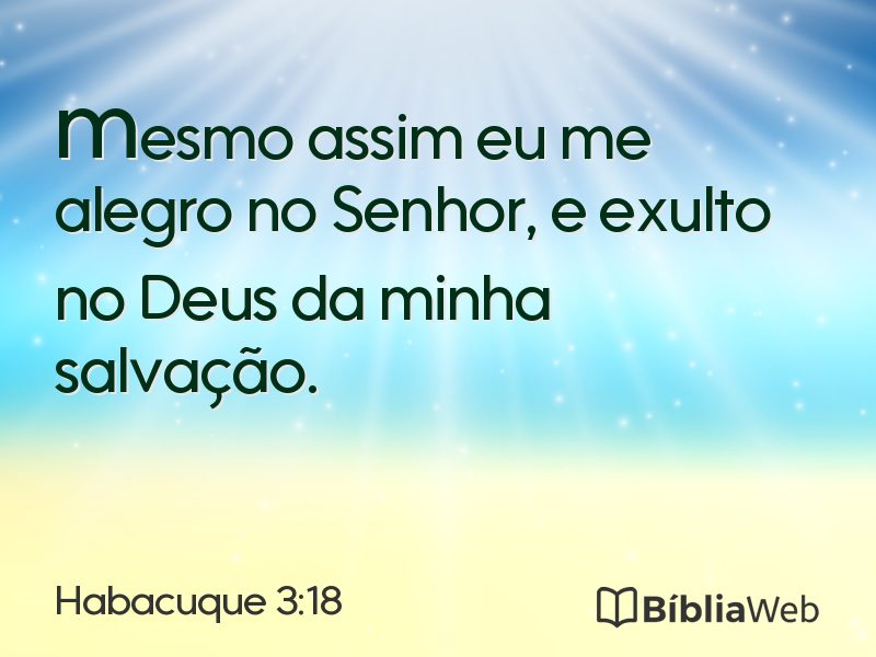 Habacuque 3:18 em imagem para compartilhar
