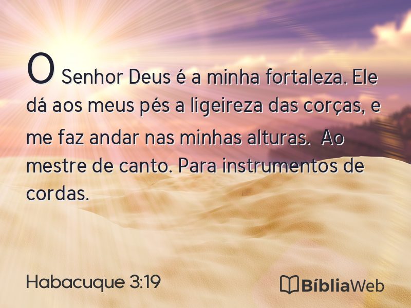 Habacuque 3:19 em imagem para compartilhar