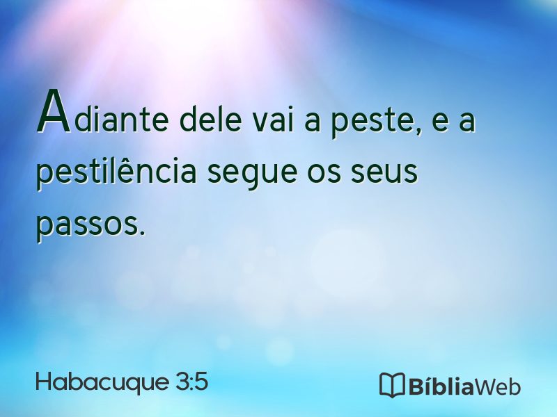 Habacuque 3:5 em imagem para compartilhar