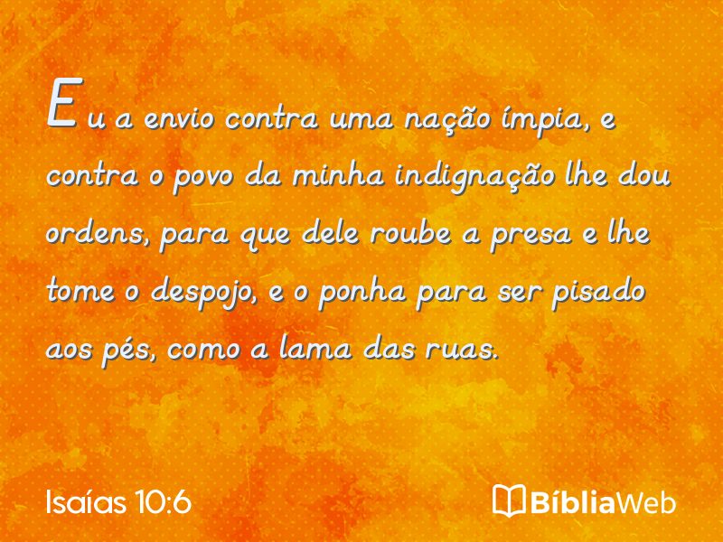 Isaías 10:6 em imagem para compartilhar