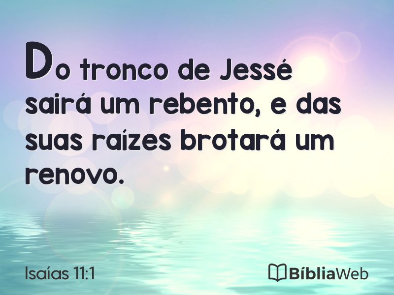 Isaías 11:1 em imagem para compartilhar