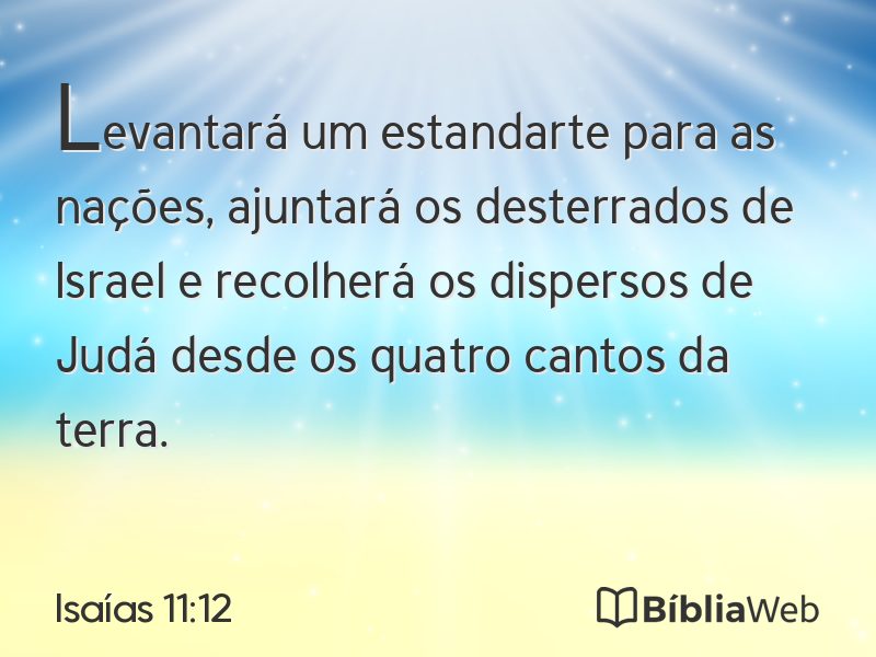 Isaías 11:12 em imagem para compartilhar