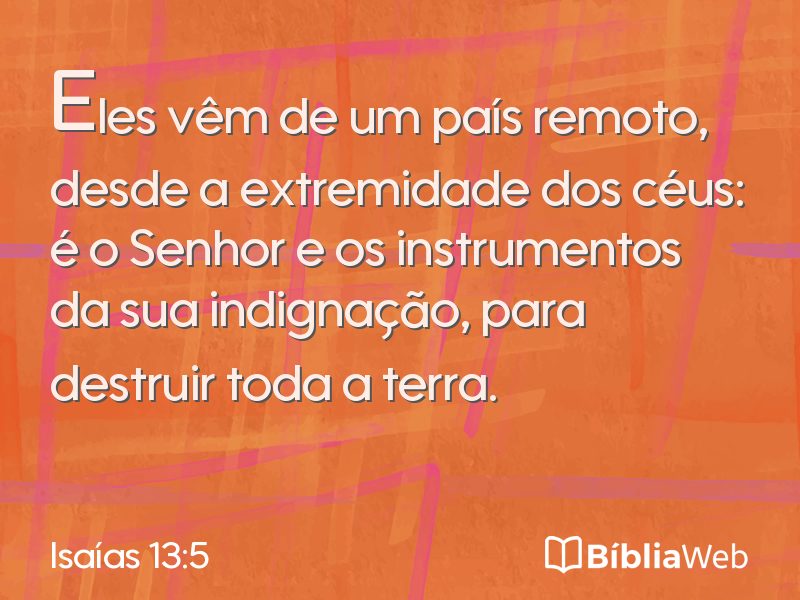 Isaías 13:5 em imagem para compartilhar