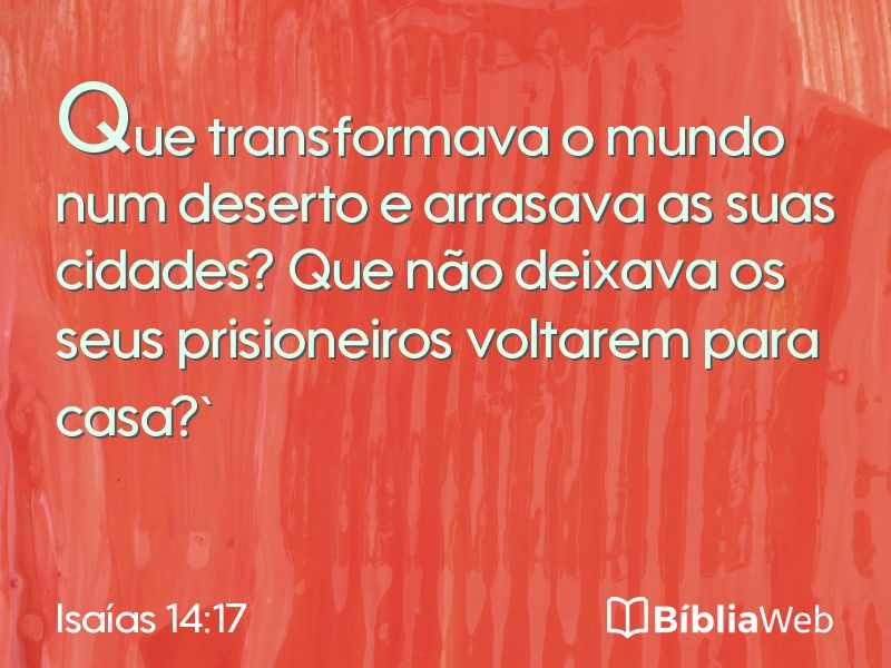 Isaías 14:17 em imagem para compartilhar