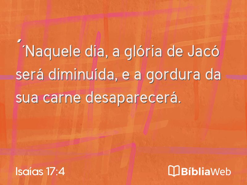 Isaías 17:4 em imagem para compartilhar
