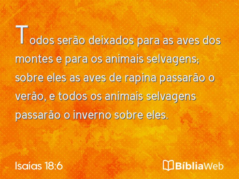 Isaías 18:6 em imagem para compartilhar