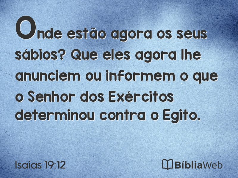Isaías 19:12 em imagem para compartilhar