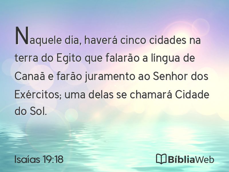 Isaías 19:18 em imagem para compartilhar