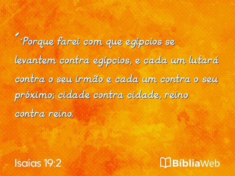 Isaías 19:2 em imagem para compartilhar