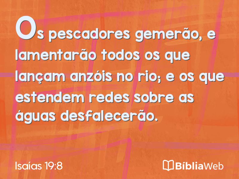 Isaías 19:8 em imagem para compartilhar