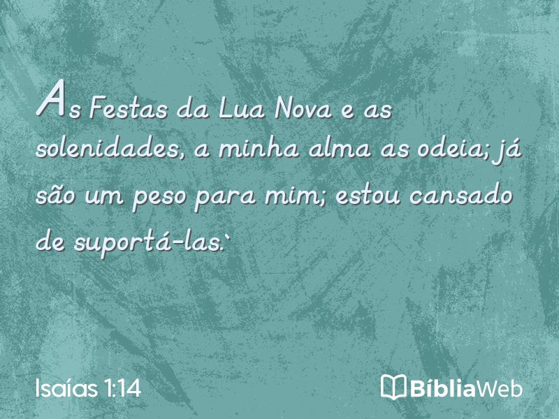 Isaías 1:14 em imagem para compartilhar
