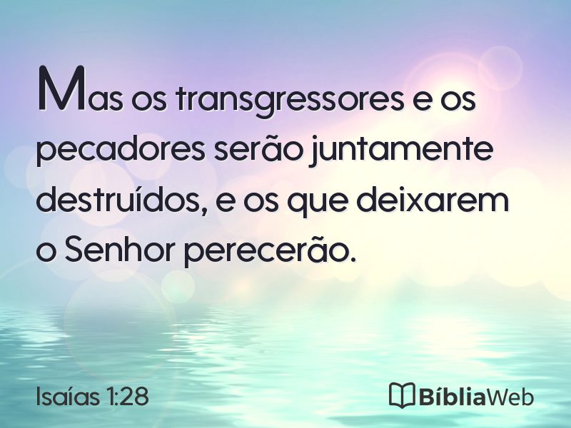 Isaías 1:28 em imagem para compartilhar