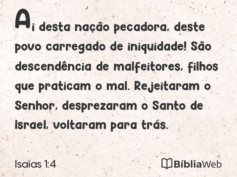Isaías 1:4 em imagem para compartilhar