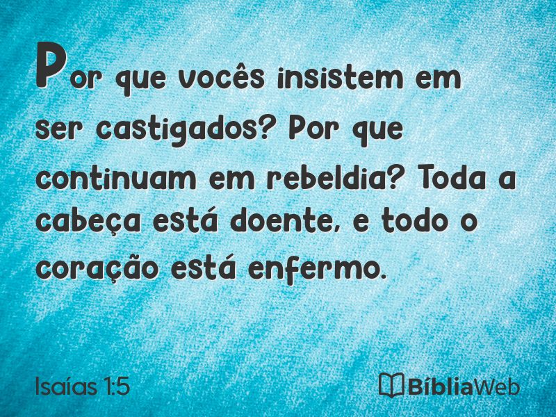 Isaías 1:5 em imagem para compartilhar