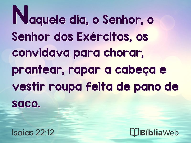 Isaías 22:12 em imagem para compartilhar