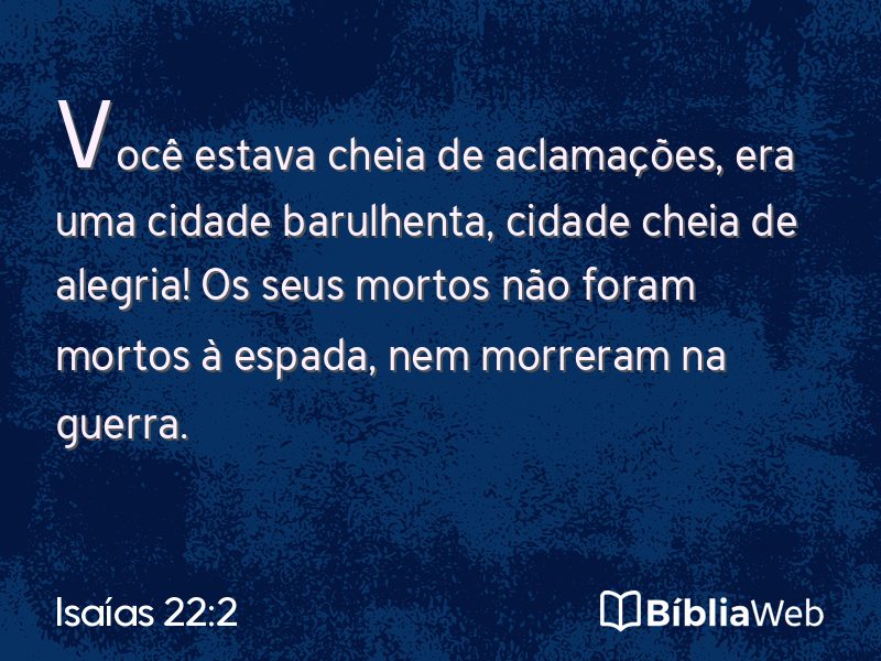 Isaías 22:2 em imagem para compartilhar