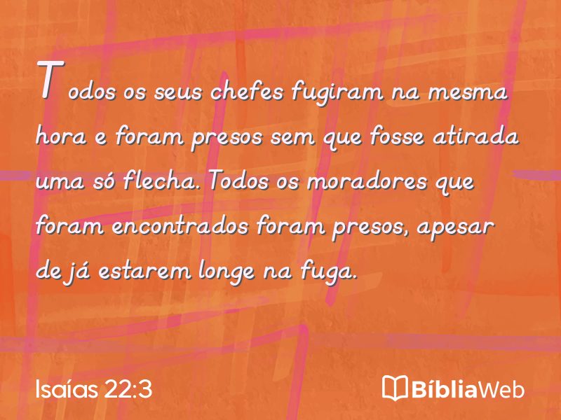 Isaías 22:3 em imagem para compartilhar