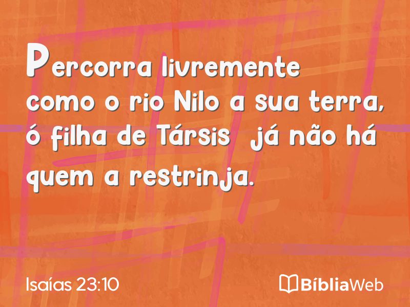 Isaías 23:10 em imagem para compartilhar