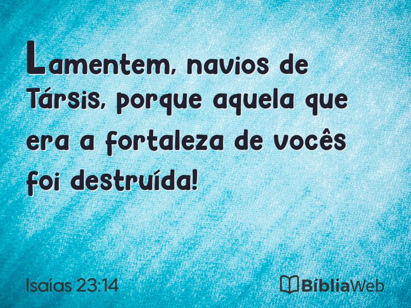 Isaías 23:14 em imagem para compartilhar