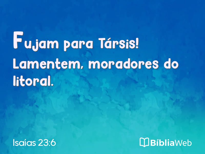 Isaías 23:6 em imagem para compartilhar