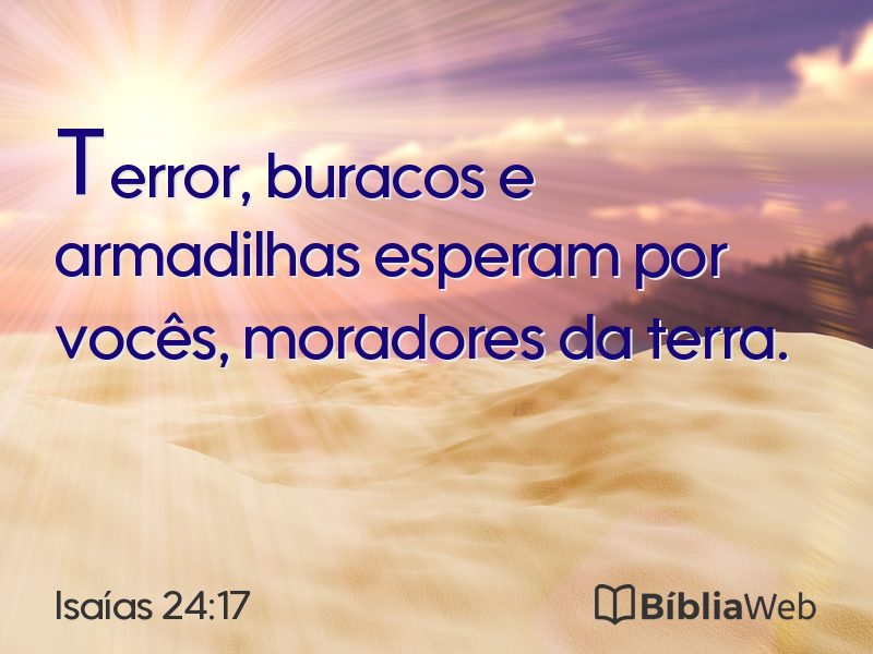 Isaías 24:17 em imagem para compartilhar