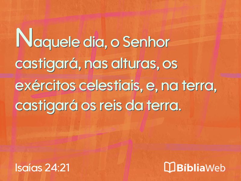 Isaías 24:21 em imagem para compartilhar