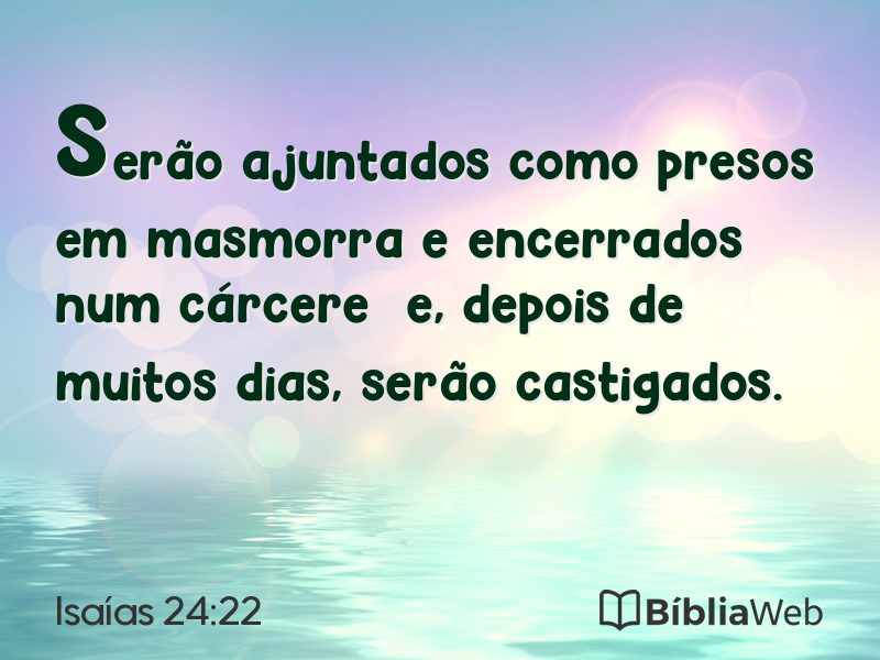 Isaías 24:22 em imagem para compartilhar