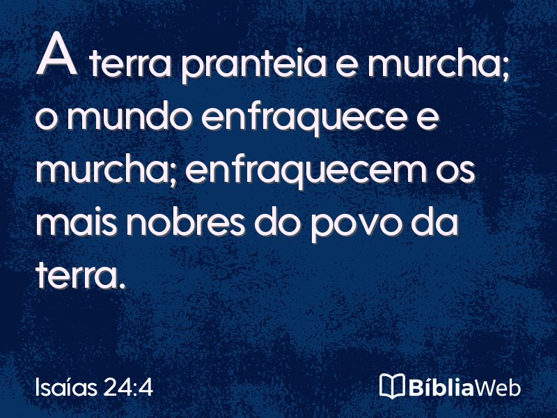 Isaías 24:4 em imagem para compartilhar