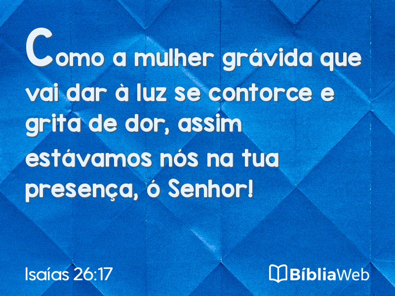 Isaías 26:17 em imagem para compartilhar
