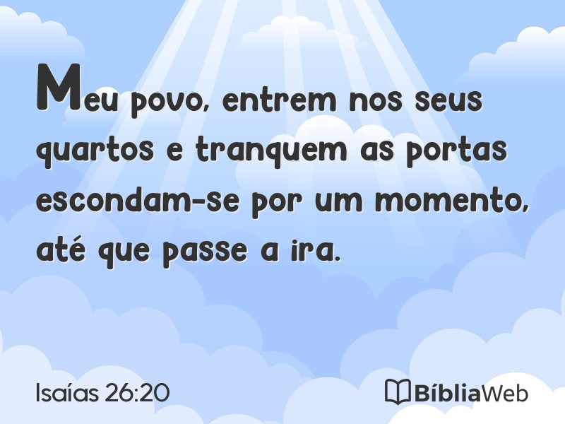 Isaías 26:20 em imagem para compartilhar