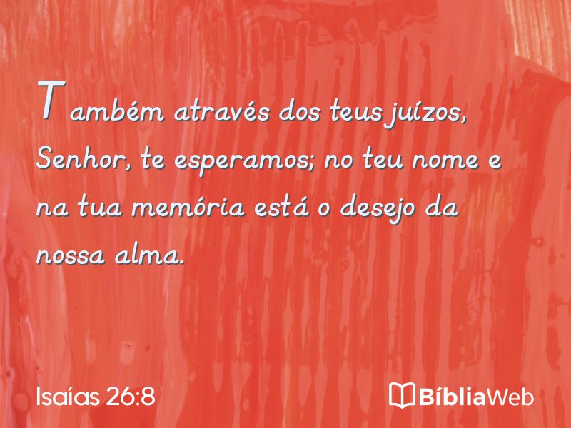 Isaías 26:8 em imagem para compartilhar