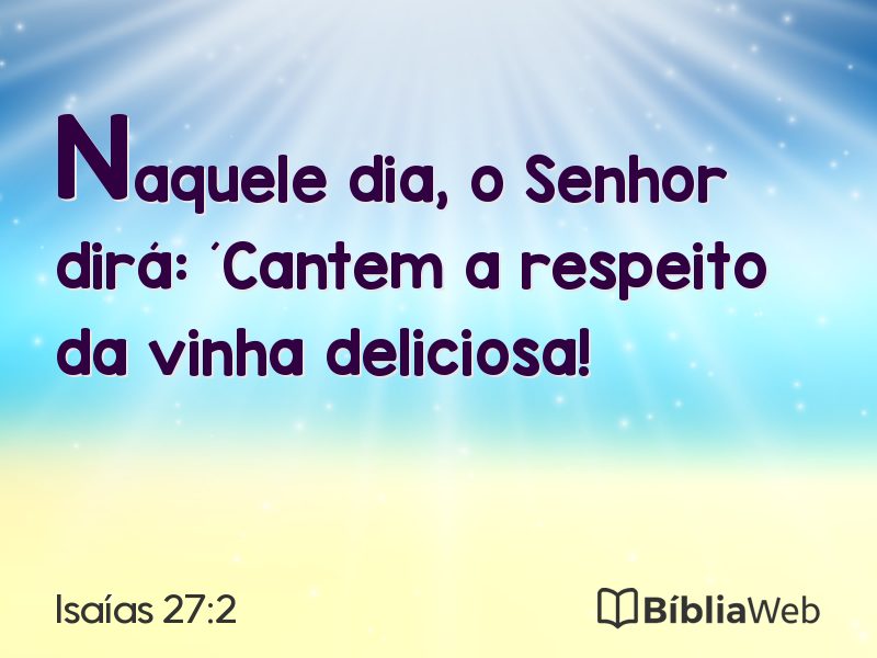 Isaías 27:2 em imagem para compartilhar