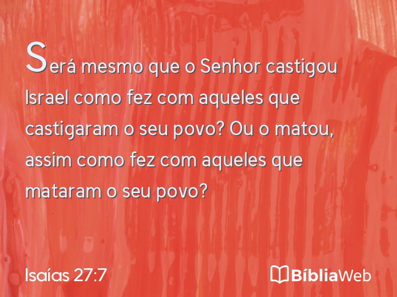 Isaías 27:7 em imagem para compartilhar