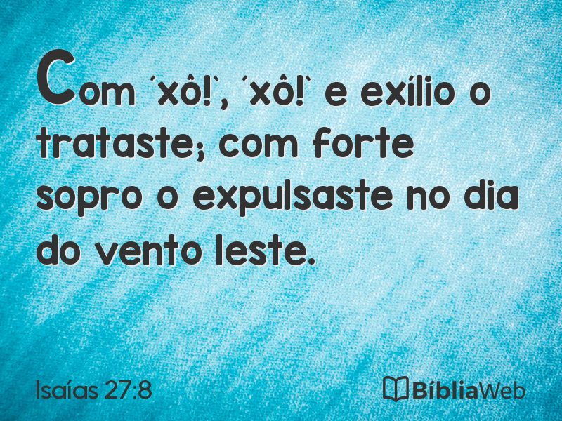 Isaías 27:8 em imagem para compartilhar