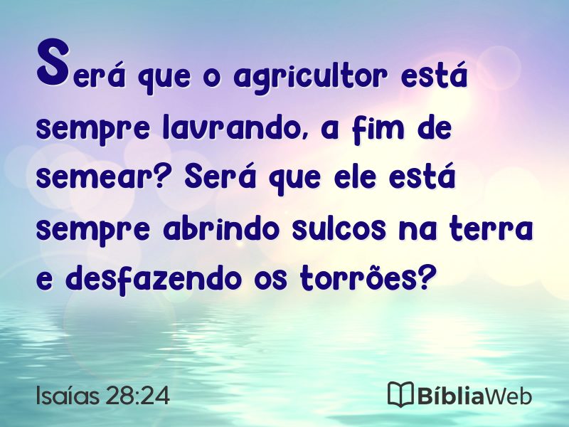 Isaías 28:24 em imagem para compartilhar