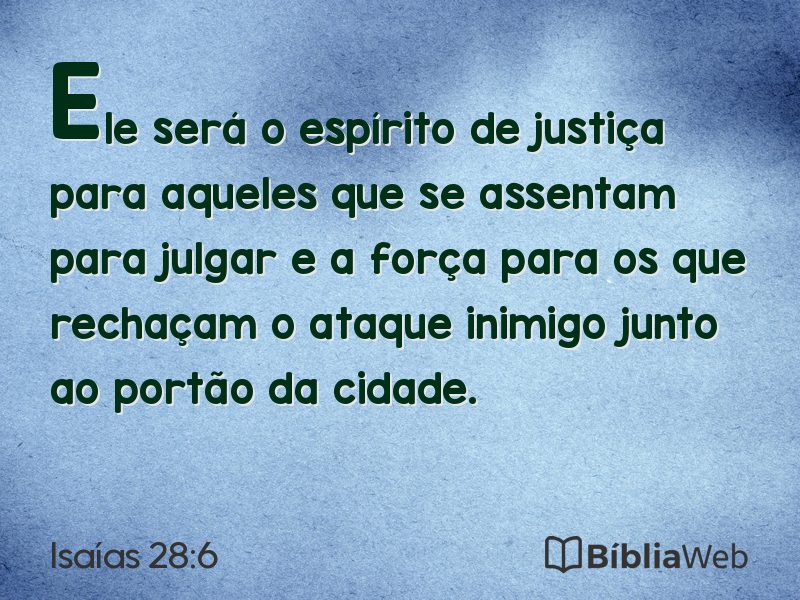 Isaías 28:6 em imagem para compartilhar