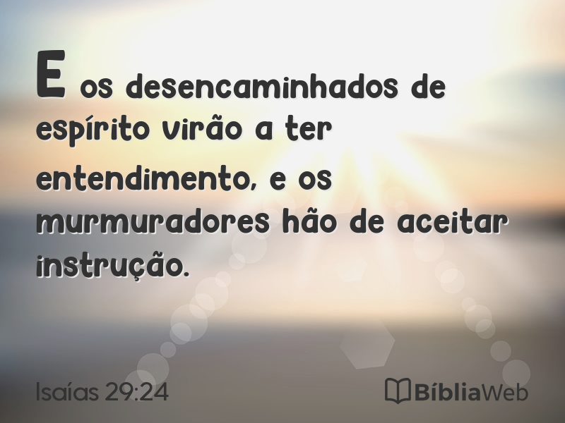 Isaías 29:24 em imagem para compartilhar
