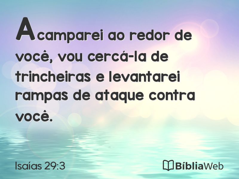 Isaías 29:3 em imagem para compartilhar