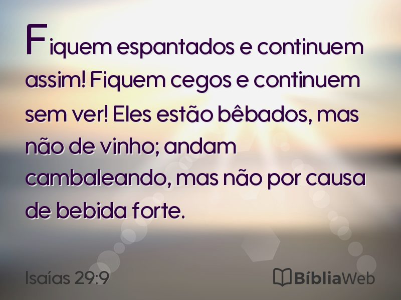 Isaías 29:9 em imagem para compartilhar
