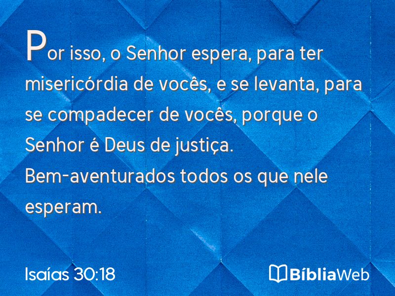 Isaías 30:18 em imagem para compartilhar
