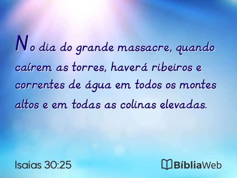 Isaías 30:25 em imagem para compartilhar