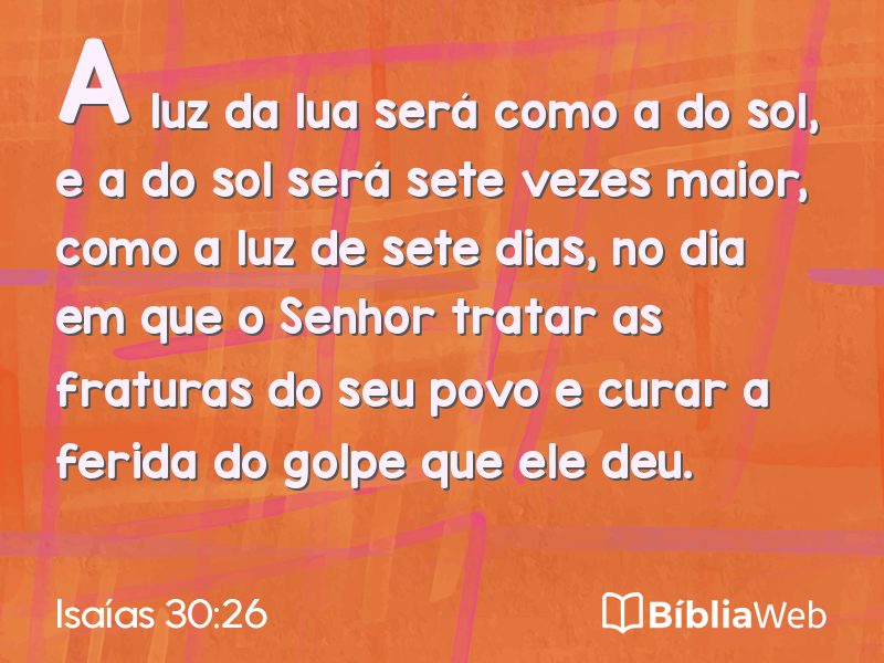 Isaías 30:26 em imagem para compartilhar