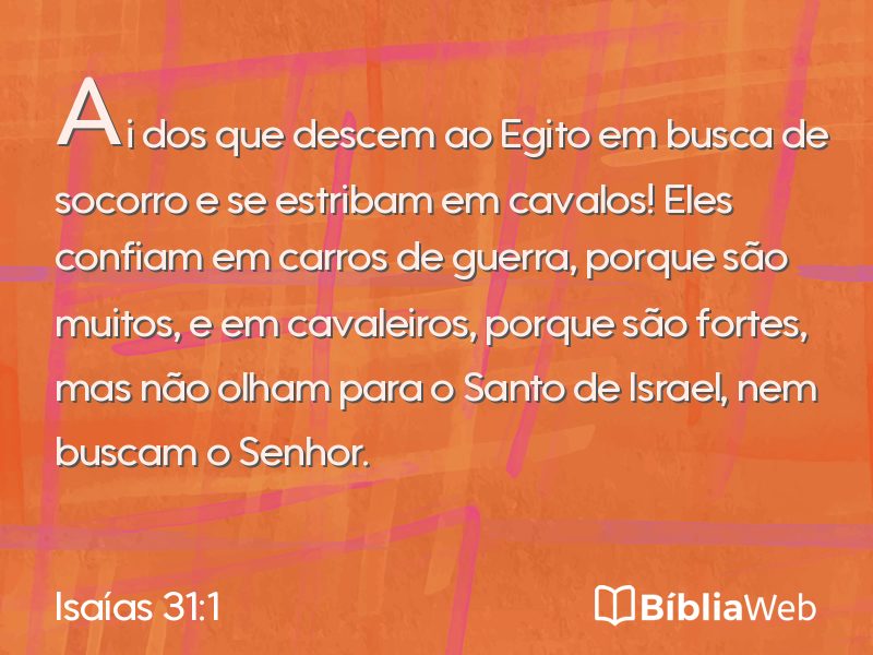 Isaías 31:1 em imagem para compartilhar