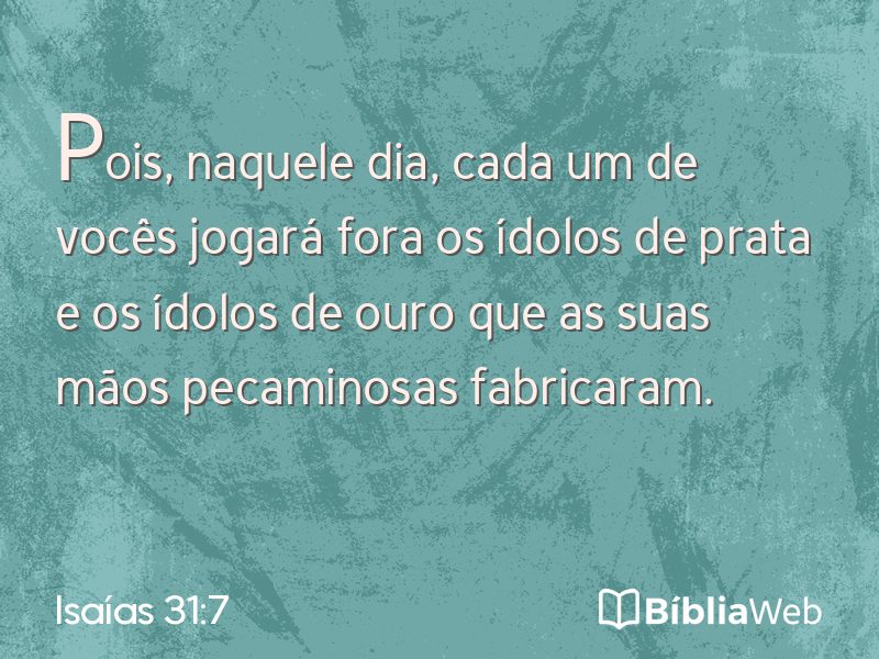 Isaías 31:7 em imagem para compartilhar