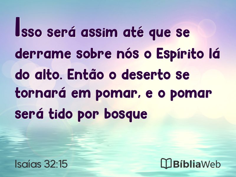 Isaías 32:15 em imagem para compartilhar