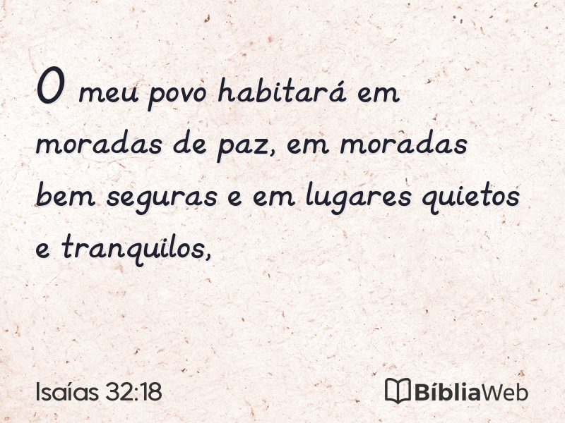 Isaías 32:18 em imagem para compartilhar