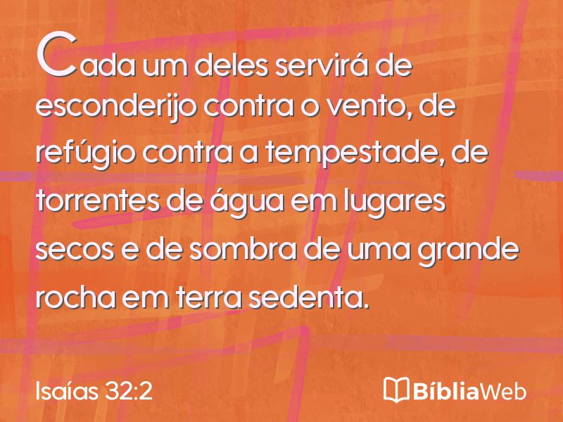 Isaías 32:2 em imagem para compartilhar