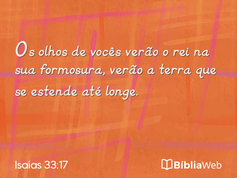 Isaías 33:17 em imagem para compartilhar