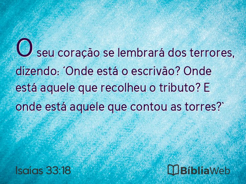 Isaías 33:18 em imagem para compartilhar