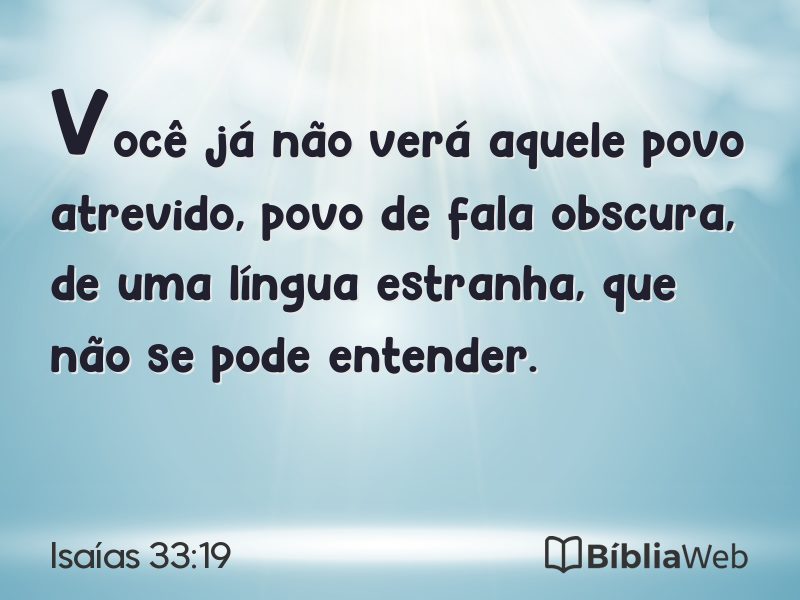 Isaías 33:19 em imagem para compartilhar